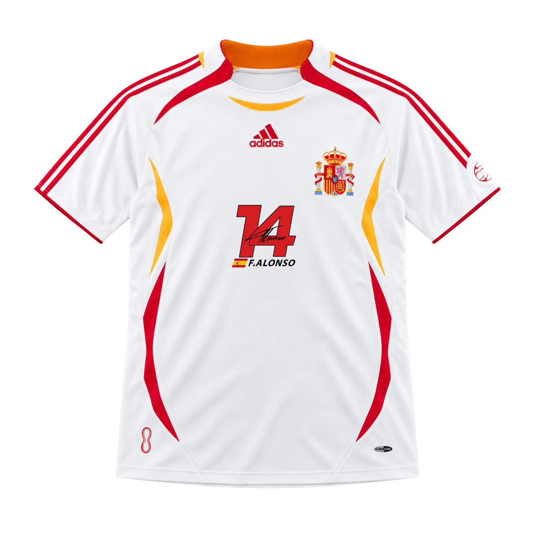FERNANDO ALONSO X ESPAÑA RETRO